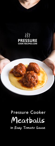 Pressure Cooker Meatballs in Easy Tomato Sauce