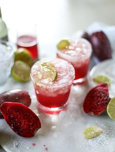 Prickly Pear and Ginger Beer Margaritas