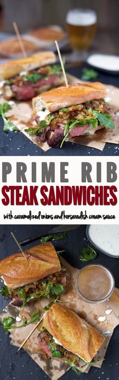 Prime Rib Steak Sandwiches