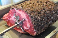 Prime Rib with a Horseradish Salt & Pepper Crust