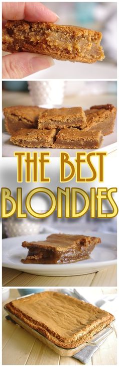 Prison Blondies - Blonde Brownie Cookie Bars Recipe (Worth a Felony