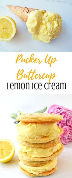 Pucker Up Buttercup Lemon Ice Cream