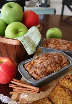 Pumpkin Apple Bread with Streusel Topping