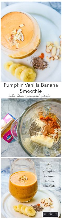 Pumpkin Banana Vanilla Smoothie