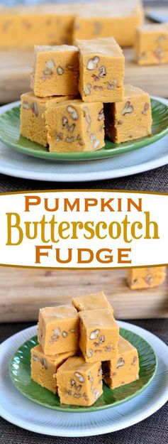 Pumpkin Butterscotch Fudge