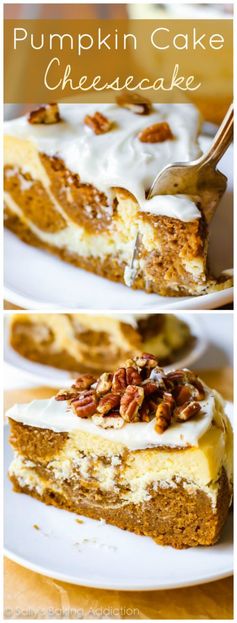 Pumpkin Cake Cheesecake