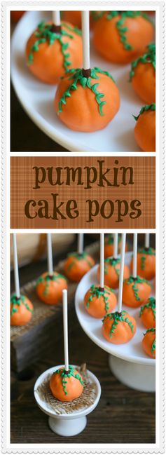 Pumpkin Cake Pops