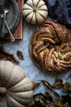 Pumpkin Caramel Puff Pastry Twist