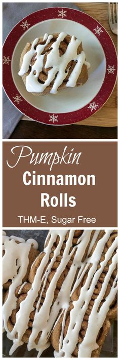 Pumpkin Cinnamon Rolls (THM-E; Sugar Free