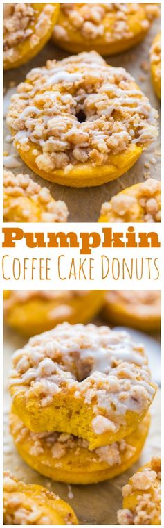 Pumpkin Coffee Cake Donuts