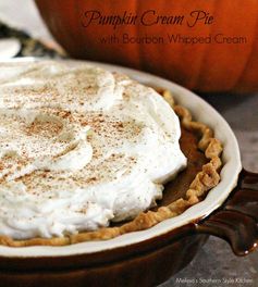 Pumpkin Cream Pie With Bourbon Whipped Cream