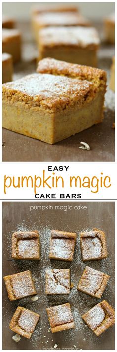 Pumpkin Magic Cake with a Pumpkin Spice Icing