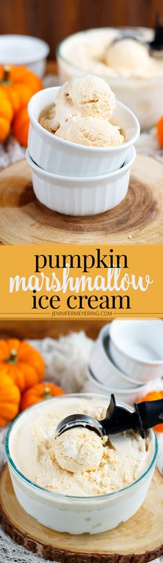 Pumpkin Marshmallow Ice Cream