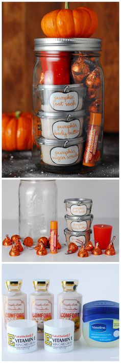 Pumpkin Pampering Mason Jar Gift