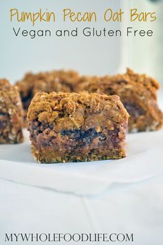 Pumpkin Pecan Date Bars