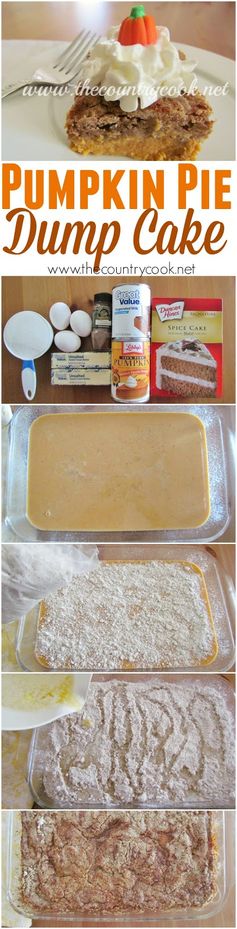 Pumpkin Pie Dump Cake