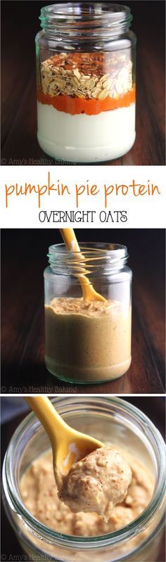 Pumpkin Pie Protein Overnight Oats