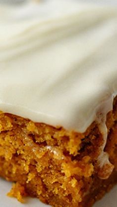 Pumpkin Recipes- the Best Frosted Pumpkin Bars EVER