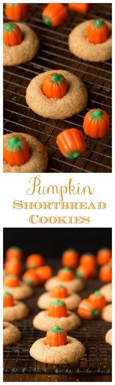 Pumpkin Shortbread Cookies