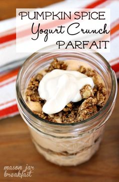 Pumpkin Spice & Vanilla Yogurt Crunch Parfait