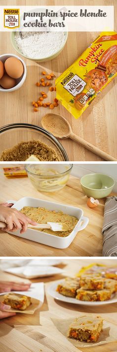 Pumpkin Spice Blondie Cookie Bars