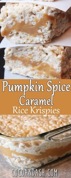 Pumpkin Spice Caramel Rice Krispies