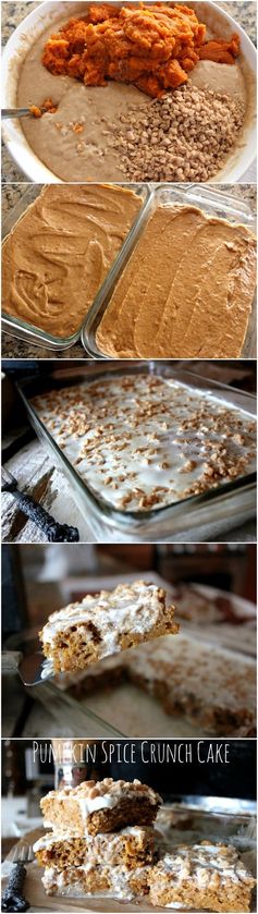 Pumpkin Spice Crunch Cake