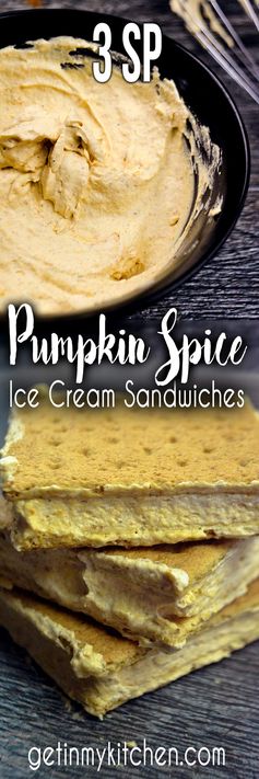 Pumpkin Spice Ice Cream Sandwiches