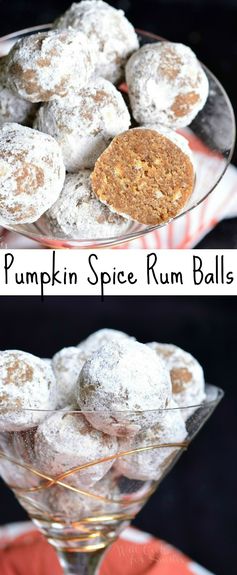 Pumpkin Spice Rum Balls