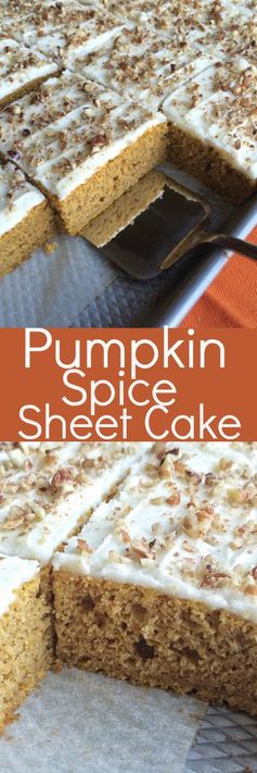 Pumpkin Spice Sheet Cake