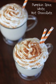 Pumpkin Spice White Hot Chocolate - a Delicious Fall Treat