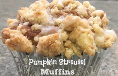 Pumpkin Streusel Muffins with Icing