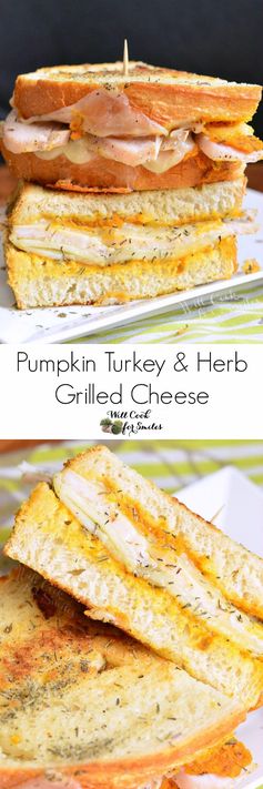 Pumpkin Turkey Grilled Cheese