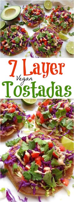 Quick 7 Layer Vegan Tostadas