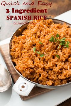 Quick and Easy 3 Ingredient Spanish Rice