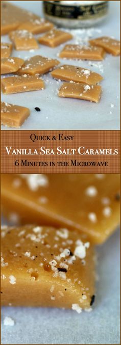 Quick and Easy Salted Caramels in a Microwave