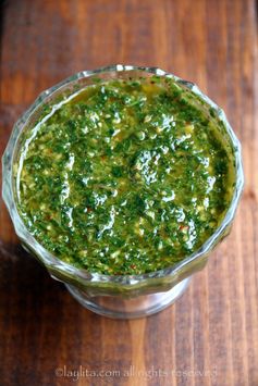 Quick chimichurri sauce