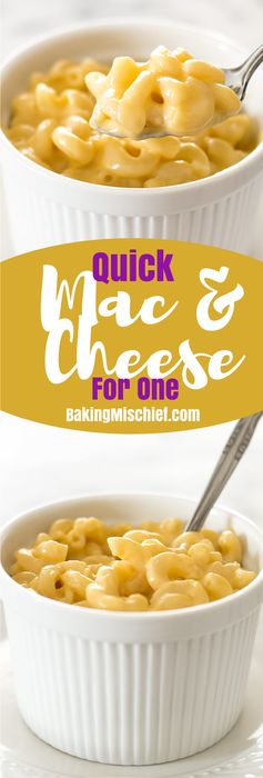 Quick Mac and Cheese for One