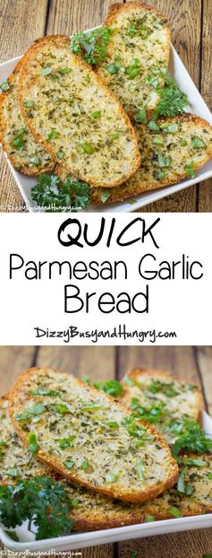 Quick Parmesan Garlic Bread