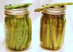 Quick Pickled Beans and Aspargus