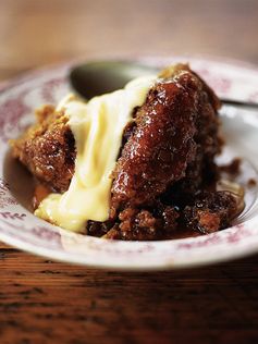 Quick steamed treacle pudding