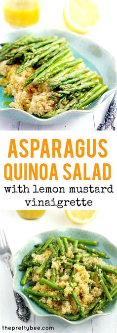 Quinoa and Asparagus with Lemon Mustard Vinaigrette