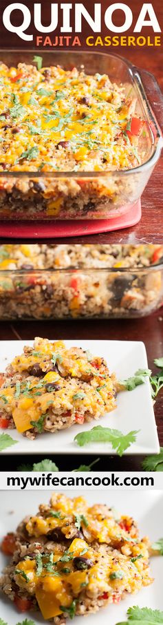 Quinoa Fajita Casserole