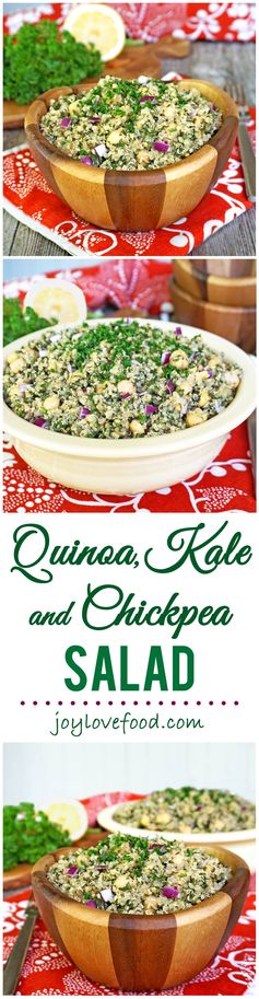 Quinoa, Kale and Chickpea Salad