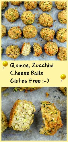 Quinoa, zucchini and cheese balls gluten free