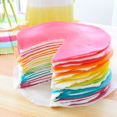 Rainbow Crepe Cake