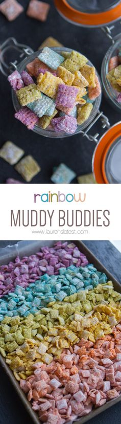 Rainbow Muddy Buddies