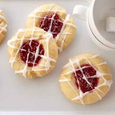 Raspberry Almond Shortbread Thumbprints