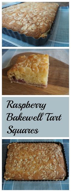 Raspberry Bakewell Tart Squares