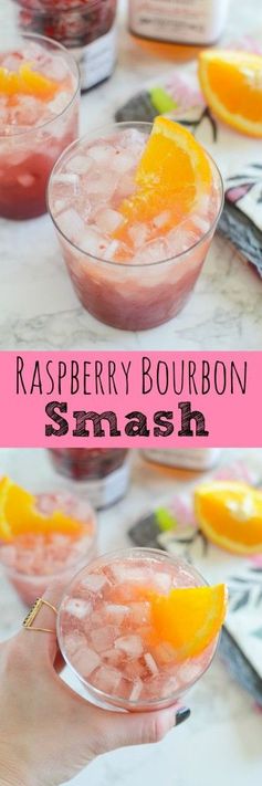 Raspberry Bourbon Smash